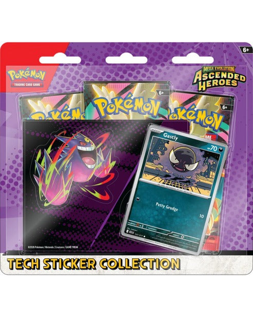 Pokémon TCG: Ascended Heroes Tech Sticker Collection (Gastly), factory sealed