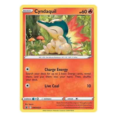 Cyndaquil SWSH221 Promo from Pokémon TCG: Sword & Shield Black Star Promos